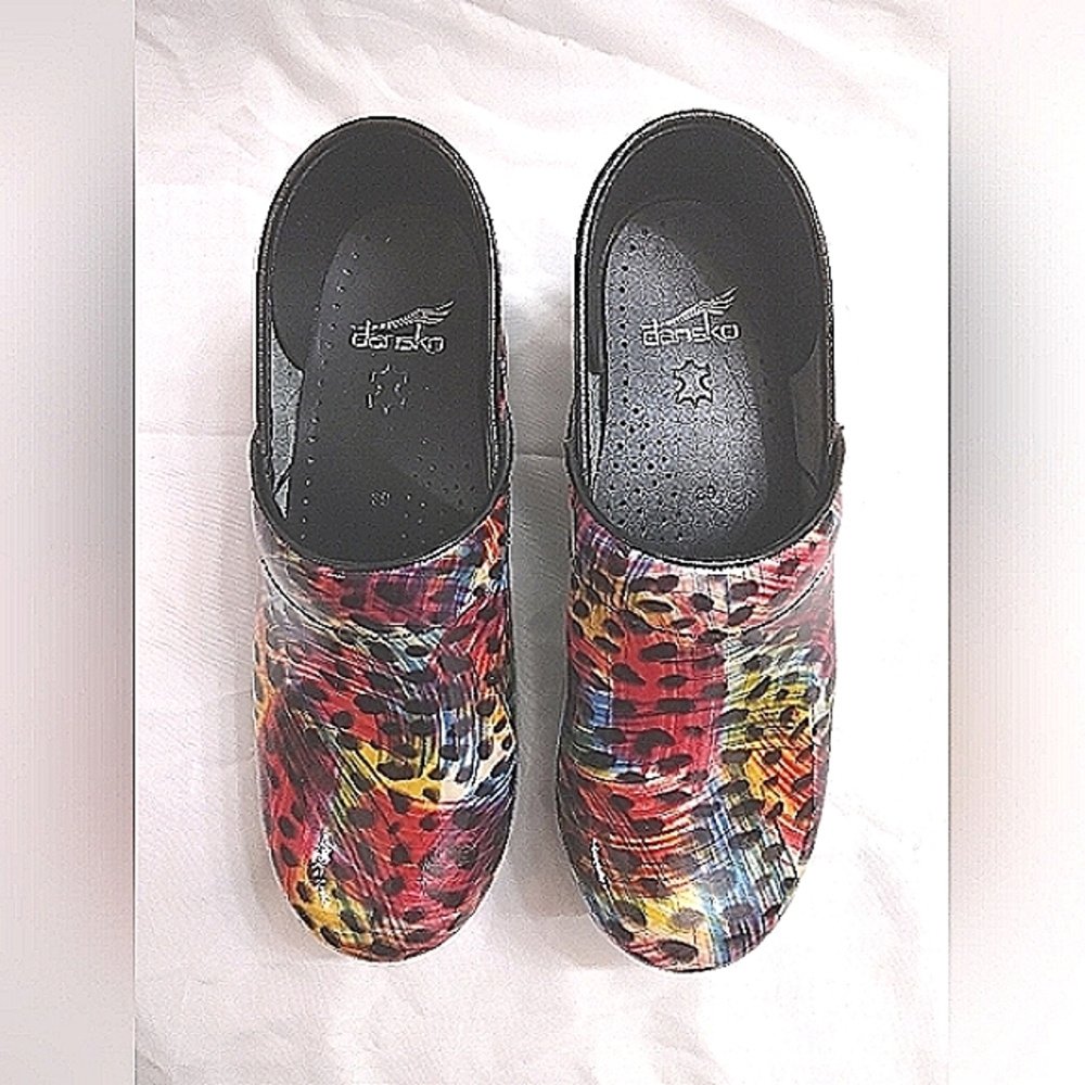 Dansko Women's Clog Mule Size 39 Multicolor Comfort Shoe - Picture 4 of 7